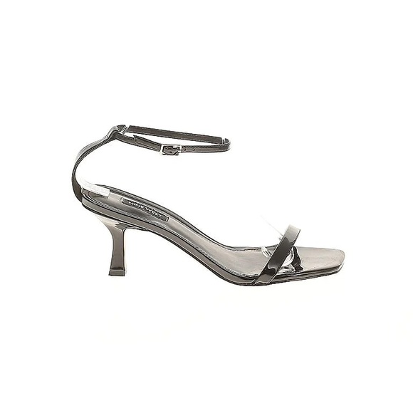 Nine West Kitten Strap Patent Leather Heel Sandals - Picture 1 of 2